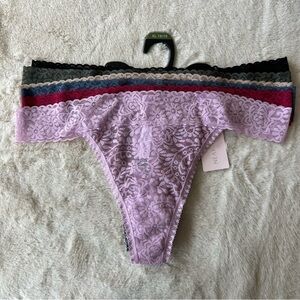 Nearly Nude 6-Pack Lace Thongs